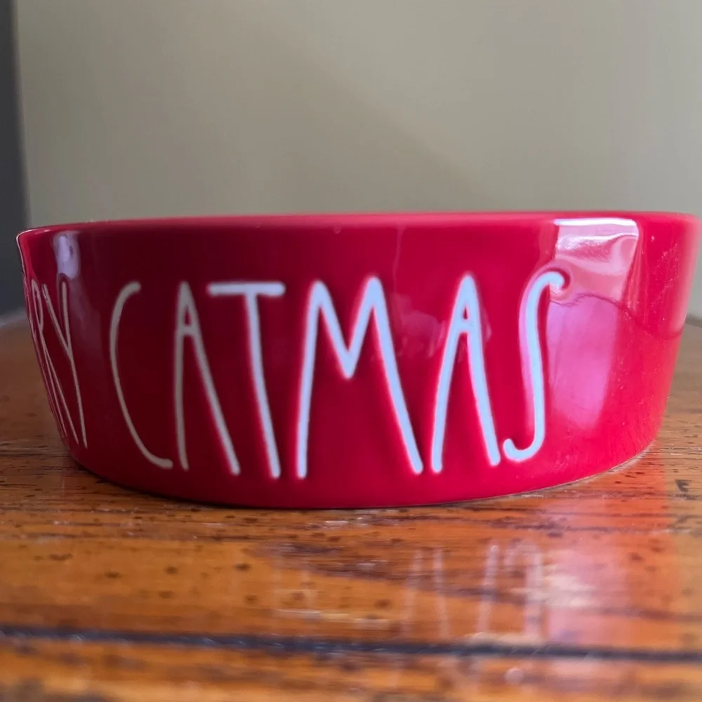 Rae Dunn SALE Merry Catmas Bowl EUC